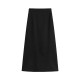 tall straight suit skirt for women in spring and summer large size extended version high waist slimming hips A-line long skirt
