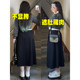 200Jin [Jin equals 0.5 kg] Fat mm pleated skirt for women in autumn and winter versatile large size drooping high waist belly umbrella skirt A-line large hem skirt