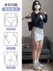 Gray sports sweat skirt skirt women's early autumn slightly fat mm large size yoga skirt small A-line hip skirt pants