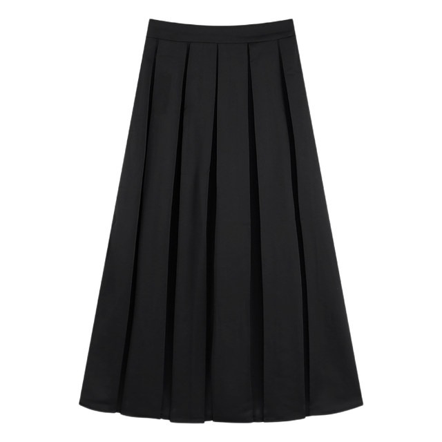 200Jin [Jin equals 0.5 kg] Fat mm pleated skirt for women in autumn and winter versatile large size drooping high waist belly umbrella skirt A-line large hem skirt