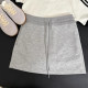 Gray sweat skirt casual skirt women's summer high waist small big size cover hips and make them look slim and A-line hip-pack short skirt