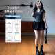 Korean hot girl pleated skirt for women with summer bow tie high waist slim and slightly fat large size hip cover A-line short skirt
