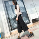 Black skirt female summer mid -length high -waisted high -waisted French retro obtrus oblivion, thin versatile loose A -line long skirt
