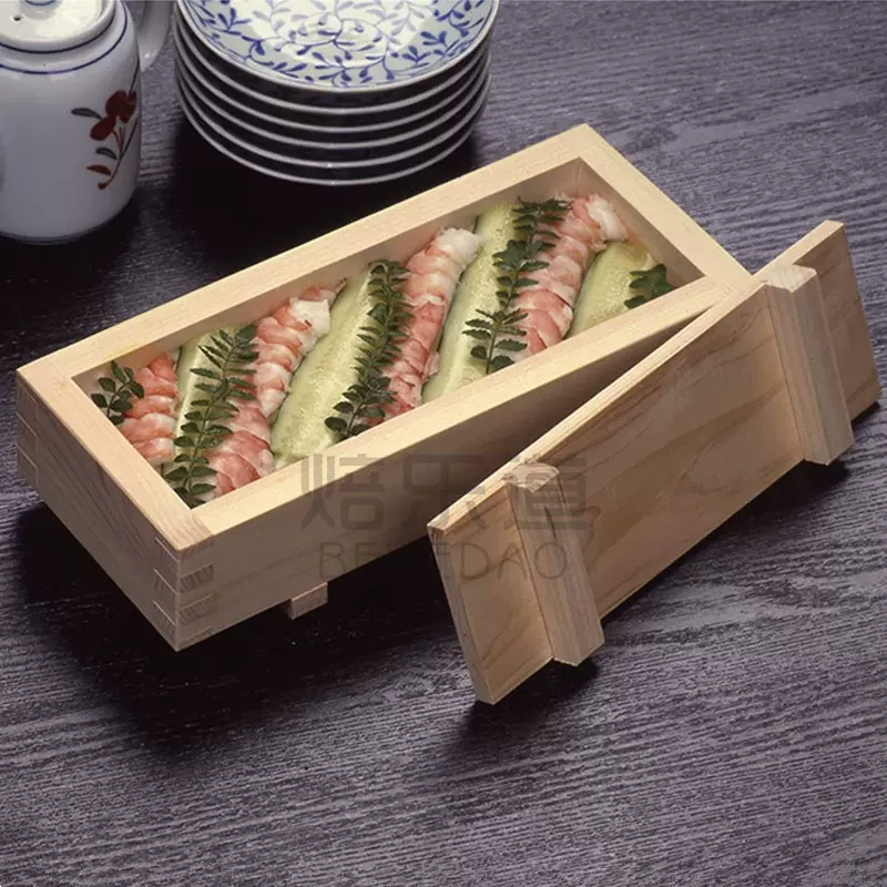 创意花样箱押寿司模具马赛克方块千层寿司压模九宫格寿司制作工具-Taobao
