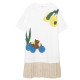 MOVEUP Fantasy Walk 2024 Summer New Style.FUN Series Round Neck Cute Print Designer Knitted Dress
