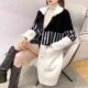 2024 autumn and winter new Korean version versatile suit collar coat thickened imitation mink double-sided velvet mid-length jacket for women
