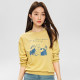 one more printed round neck sweatshirt for women 2025 spring and autumn loose women's clothing 2025 new top Korean style base shirt