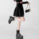 one more2025 new versatile college style skirt high waist short wool pleated skirt