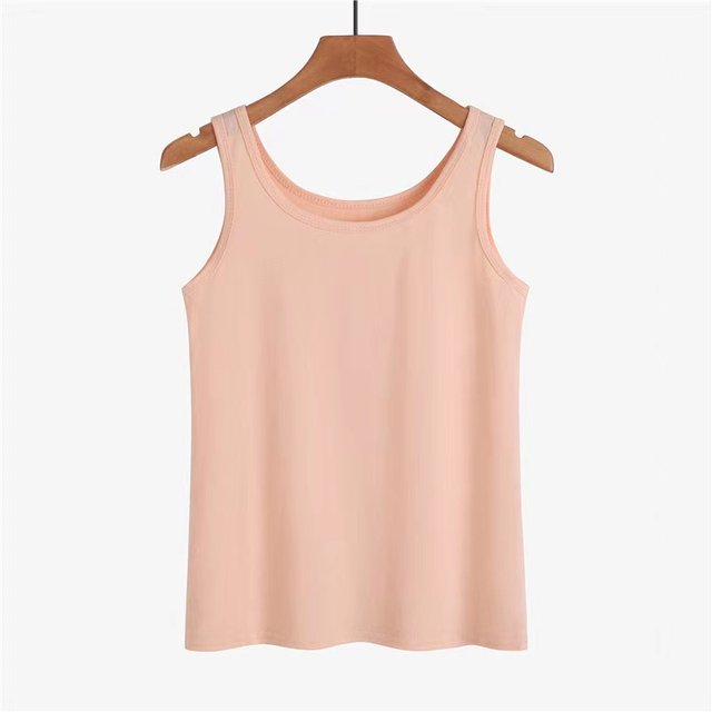 Pure cotton suspender vest female yoga sports inside and outside wearing a leisure large size bottoming shirt
