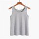 Pure cotton suspender vest female yoga sports inside and outside wearing a leisure large size bottoming shirt
