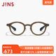 Jins eyes contain lens retro round frame Eyes, high -visual mirrors can be equipped with blue light lens LRF24S018
