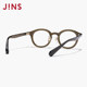 Jins eyes contain lens retro round frame Eyes, high -visual mirrors can be equipped with blue light lens LRF24S018