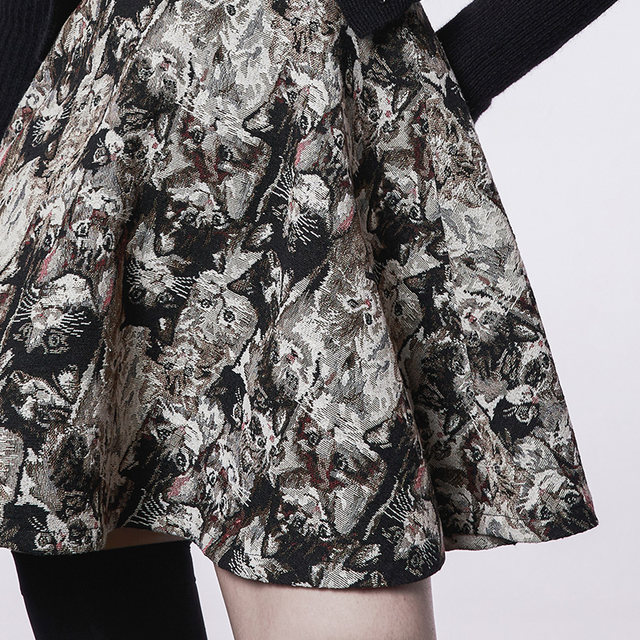 Retro strap skirt for women in spring and autumn sexy skirt waist slim and fluffy skirt short skirt pleated skirt waist tucked skirt
