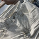 Sexy hot girl denim miniskirt 2025 summer new side seam zipper design anti-exposure hip-cover skirt

