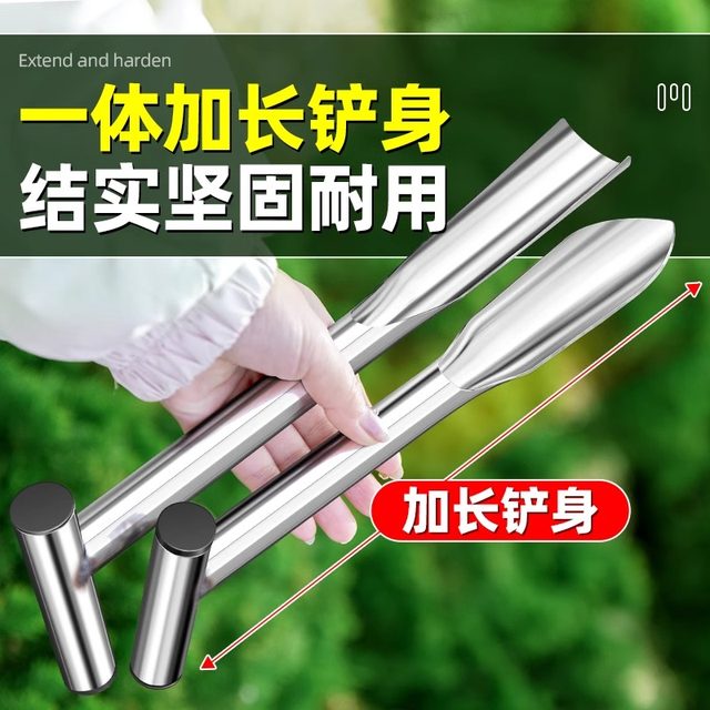 Wild vegetable digging tool special small shovel digging soil stainless steel vegetable children's beach gardening flower tools weeding to drive the sea