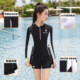 Children's swimsuit, middle and large children's long-sleeved split 2025 new youth hot spring quick-drying swimsuit suit winter