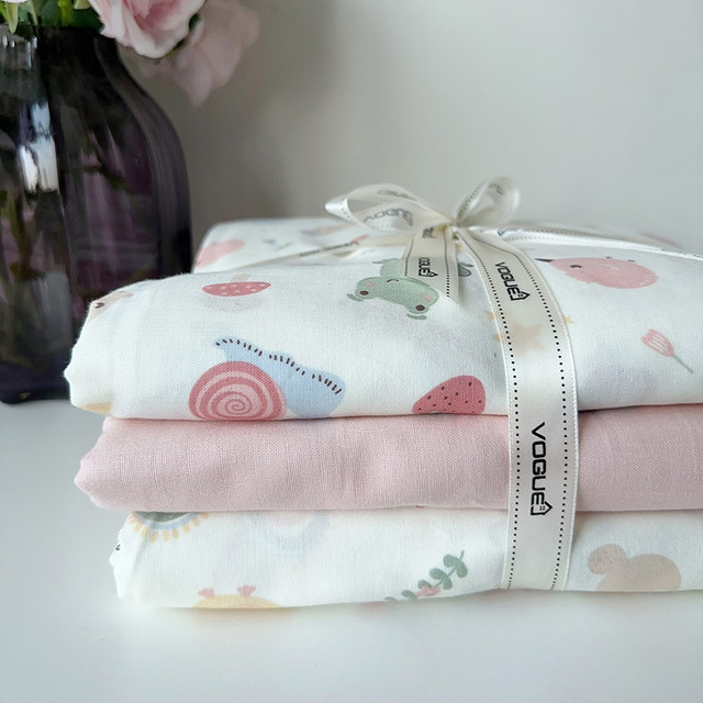 Class A maternal and infant -level children's single piece of cute little frog pure cotton double -layer gauze dormitory single naked sleeping quilt