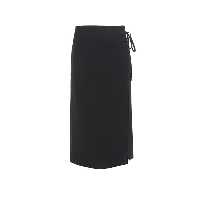 Langzi high waist straight tube slimming one -step skirt French high -level retro skirt female 2024 summer new skirt