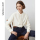 Design Sensory Lotus Leaves Edge Female 2024 Autumn New Sleeve French Female Shirt

