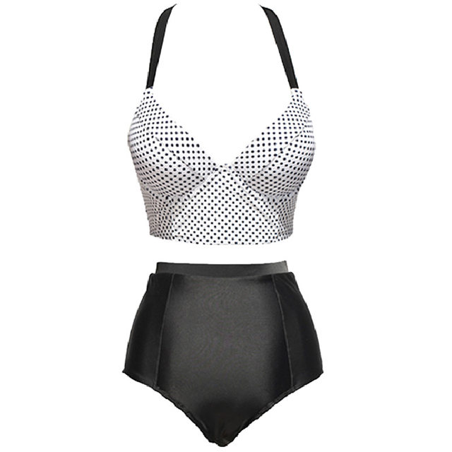 New sexy swimsuit for women on vacation, small breasts gathered to cover their belly and make them look slim, steel backless swimsuit, triangular split swimsuit for women