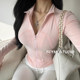 Windmill and Spear American hot girl German velvet stand collar long sleeve zipper cardigan jacket women's spring yoga sports top