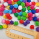 Colorful glitter plush balls for kindergarten creative handmade diy making materials to decorate children's educational glitter plush balls
