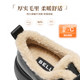 Zhang Linghe recommends Belle black Qiao Lefu small leather cotton shoes with thick soles and velvet winter women's black single shoes snow boots in advance
