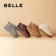 Belle thick sole warm and velvet snow boots women's winter new cotton shoe wool wool short boots D1K4DDM4
