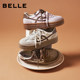 
Belle thick-soled flowing heart cookies retro moral training shoes increased height plus velvet cotton shoes double shoelace casual shoes B2928CM5 pre