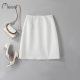 White skirt for women 2025 spring new versatile mid-skirt slim professional women's high waist A-line skirt mid-skirt
