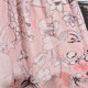Sweet and elegant 2024 summer new style wood earrings big hem skirt printed mid-length retro beach vacation skirt