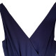 Pure Yuan special offer new front and rear V-neck sleeveless lady temperament elegant dress pleated multi-layer midi skirt dress