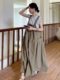 Sleeveless versatile strap skirt 2024 new women's spring and summer new style loose suspender dress
