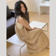 Sleeveless versatile strap skirt 2024 new women's spring and summer new style loose suspender dress
