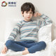 Inbolun boys' autumn clothes and long pants set pure cotton warm children's autumn and winter underwear and pajamas