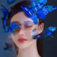 Photography Art Creative Makeup Blue Butterfly Facial Accessories Face Stickers Selfie Photo Props Stage Makeup Stickers