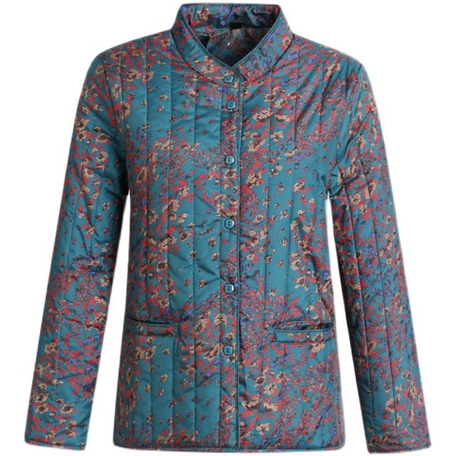 Hengyuanxiang middle-aged and elderly women's autumn and winter down cotton-padded jackets, short cotton-padded coats, thin inner liner, warm coats, grandma's cotton-padded jackets