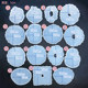 Special-shaped irregular silicone mold mirror crystal glue dried flower specimen coaster wavy edge table base accessories