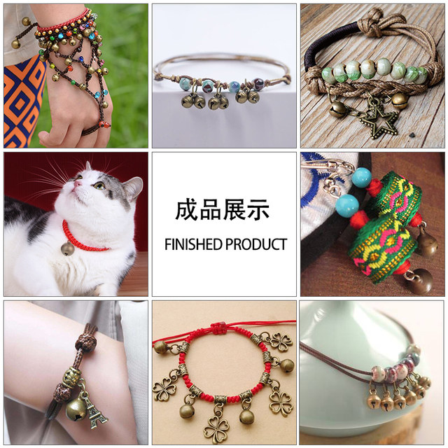 Pure copper size bell DIY handmade retro bronze dog bell pet pendant hair accessories material bag accessories accessories