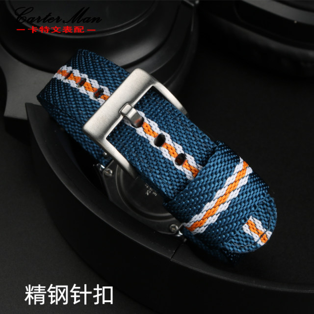 Waterproof nylon canvas watches adapting to Casio retro electronic cubes A158WA-1/A168/F-91
