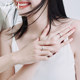 ZEGL love glowing couple ring sterling silver letter ring female niche design Valentine's Day gift for boyfriend