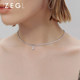 ZENGLIU letter D necklace for women ins simple and cold style personalized pendant temperament versatile internet celebrity collarbone chain