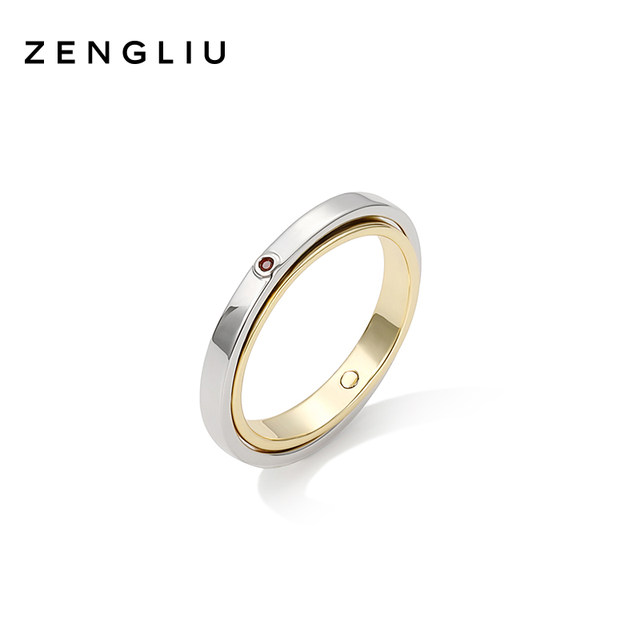 ZENGLIU Designer Couple Ring A pair of men's and women's index finger rings 925 silver ring autumn and winter Valentine's Day gift
