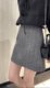 Iron diamond short skirt large size A-line skirt autumn and winter wool high waist slim hip cover skirt cover hips small fragrance skirt pants