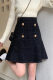Thick umbrella skirt with small fragrance style skirt for women in winter woolen A-line versatile large size short skirt with hips covering to make them look thin