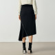 HGENTEEL Lotus Women's Clothing Asymmetrical and Neat Straight Cool Skirt GCD35700560
