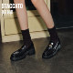 Yang Mi's same style as Sijiatu 2025 new Little Seagull Jazz Loafers Thick-soled Small Leather Shoes EEZ22CA5