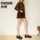 Yang Mi's same style as Sijiatu 2025 new Little Seagull Jazz Loafers Thick-soled Small Leather Shoes EEZ22CA5