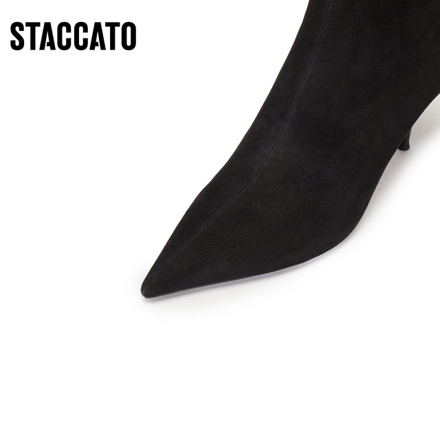 Scatto 2025 new temperament commuter retro fashion boots mid-boots high-heeled shoes stiletto women's boots H8058DD5