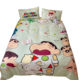 Crayon Shin-chan cotton bed sheet quilt set four-piece Japanese anime cartoon single three-piece set 1.8m fitted sheet bedding